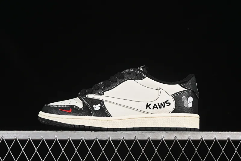 All categories Air Jordan Jordan series basketball shoes Air Jordan 1 Low high-end customized low-top sneakers Travis Scott x Fragment Design x Air Jordan 1 Low OG SP AJ1 violent bear joint black and white small red hook low-top cultural casual sneakers XZ5749-004